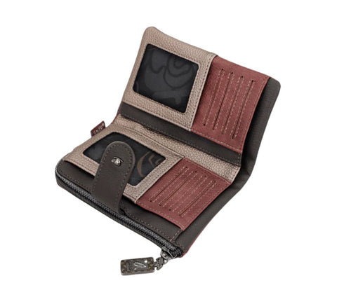 Portofel casual, dama, ANEKKE 41809-912, negru, piele ecologica